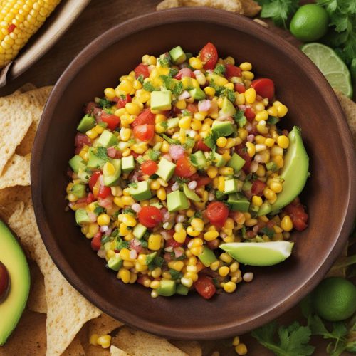Moe’s roasted corn pico with avocado