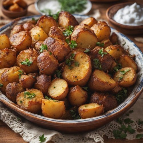 Moroccan roast potatoes