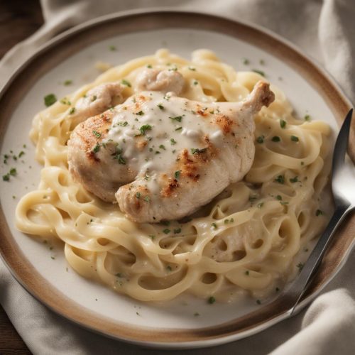 Mrs Gail’s chicken alfredo