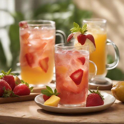 Olive Garden mango strawberry tea
