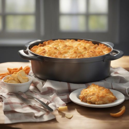 Paula Deen chicken casserole with Ritz crackers
