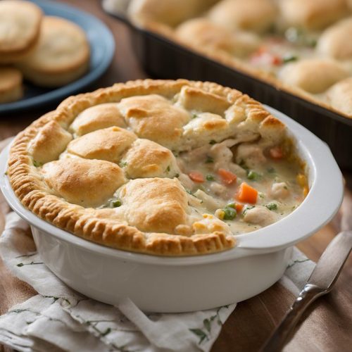 Chicken Pot Pie with Biscuits