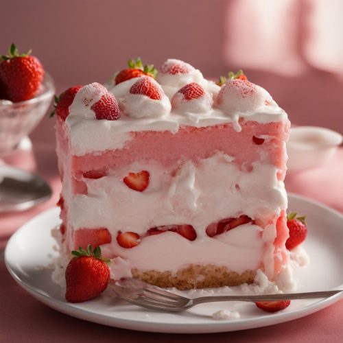 Strawberry Float Cake