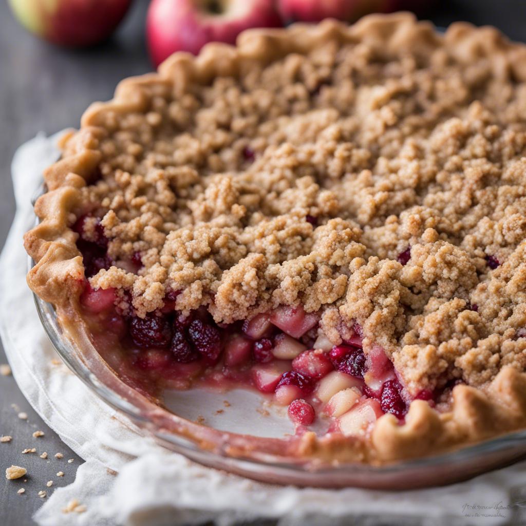Apple Cranberry Crumble Pie Recipe - Recipe Tweets