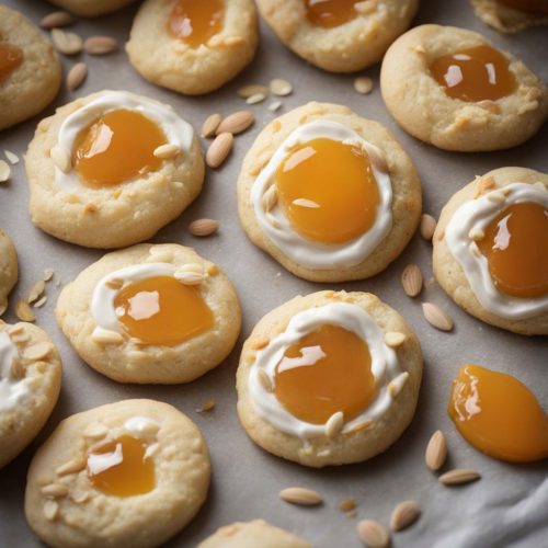 Apricot Cream Cheese Thumbprint Cookies