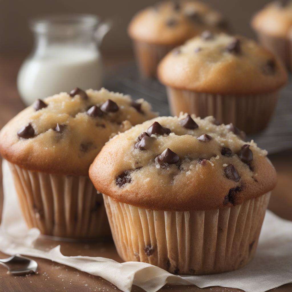 Bakery-Style Chocolate Chip Muffins Recipe - Recipe Tweets