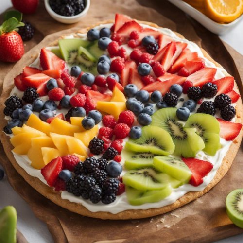 Fruit Pizza with Sugar Cookie Crust