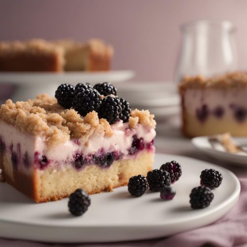 Blackberry Cream Cheese Crumb Cake