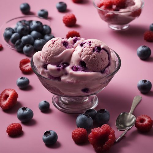 Blueberry Crumble Ice Cream