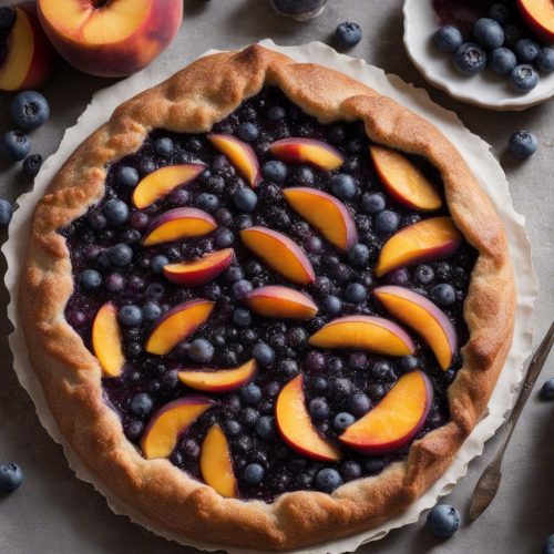 Blueberry Peach Frangipane Galette
