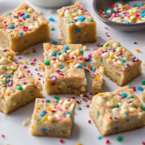 Cake batter blondies