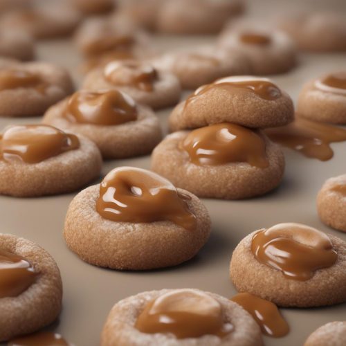 Caramel apple spice thumbprints