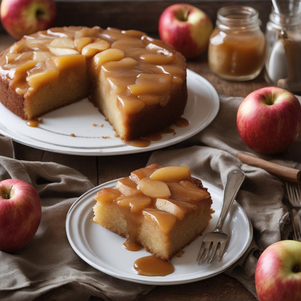Caramel Apple Upside Down Cake - Recipe Tweets