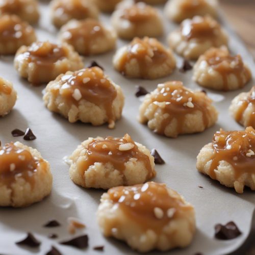 Caramel Coconut Macaroon Thumbprints