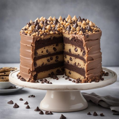 Chocolate Chip Cookie Layer Cake