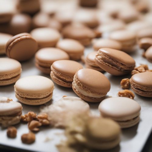 Chocolate Peanut Butter Macarons