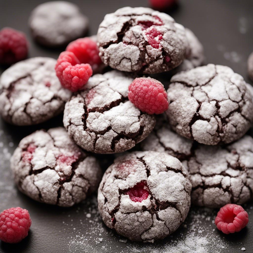 Chocolate raspberry crinkles - Recipe Tweets