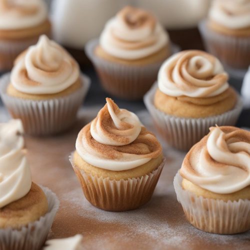 Cinnamon-swirl snickerdoodle cupcakes