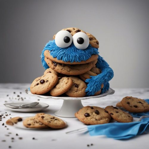 Cookie Monster Cake