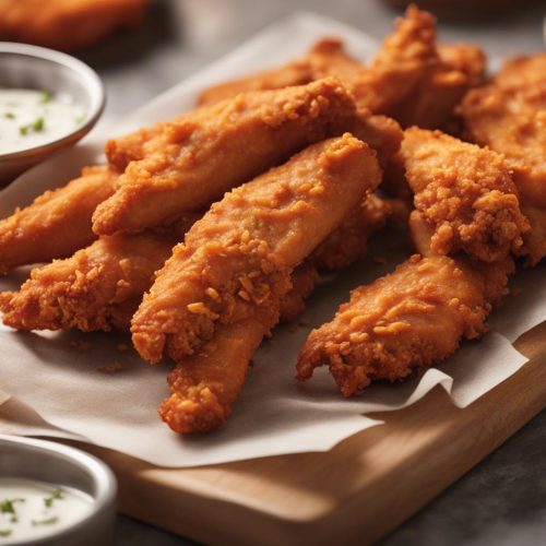 Crispy Baked Buffalo Chicken Fingers