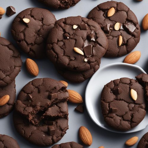 Dark Chocolate Almond Butter Cookies