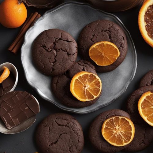 Dark Chocolate Orange Slice & Bake Cookies