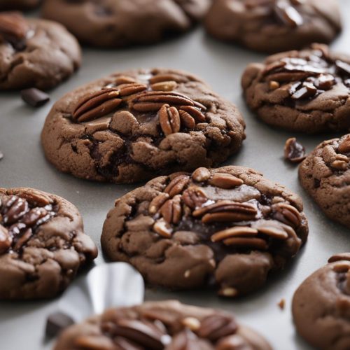 Dark Chocolate Pecan Cookies