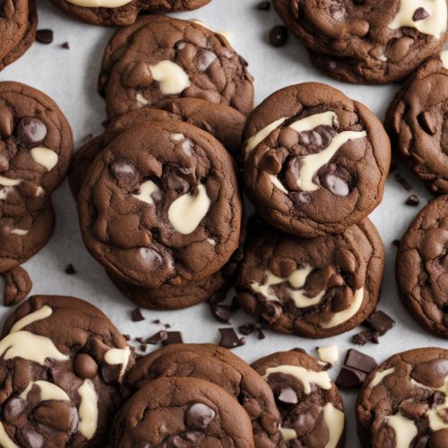 Double Chocolate Chip Swirl Cookies