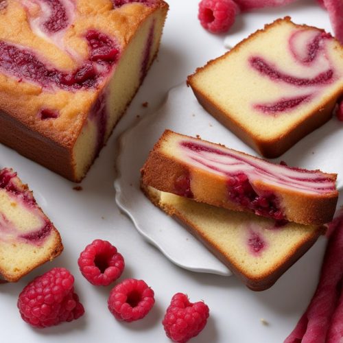 Easy Raspberry Swirl Pound Cake