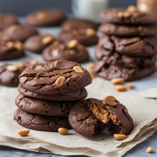 Flourless Peanut Butter Chocolate Cookies