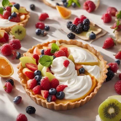 Fresh Fruit Tart with Vanilla Mascarpone Cream