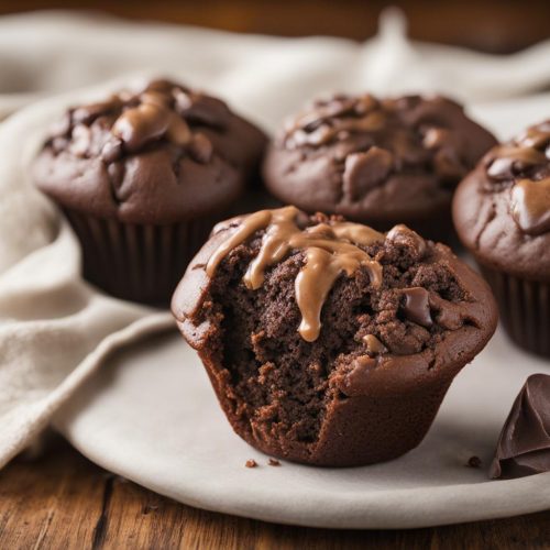 Healthier Chocolate Banana Muffins