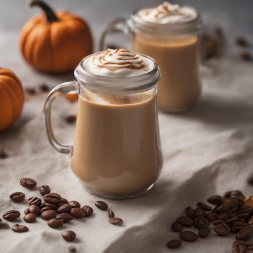 Homemade pumpkin coffee creamer