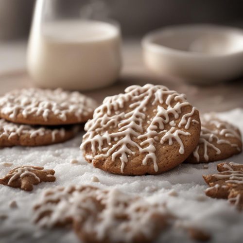 Iced Gingerbread Oatmeal Cookies