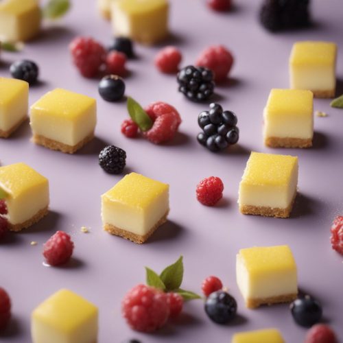 Lemon Berry Petit Fours