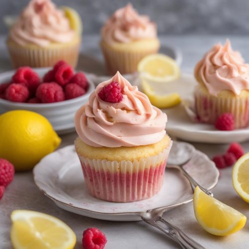 Lemon Raspberry Jam Cupcakes