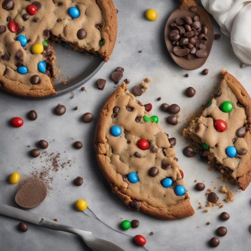 M&M’s Chocolate Chip Skillet Cookie