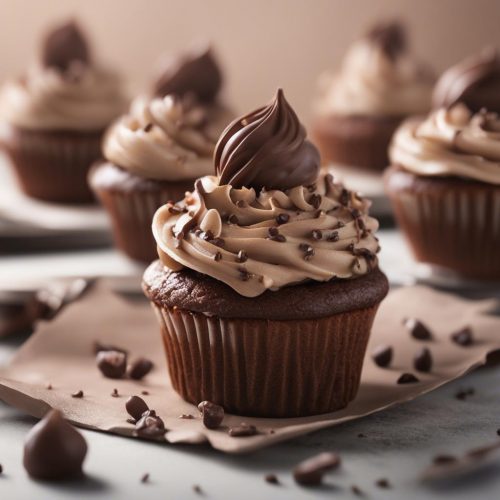 Mocha Nutella cupcakes