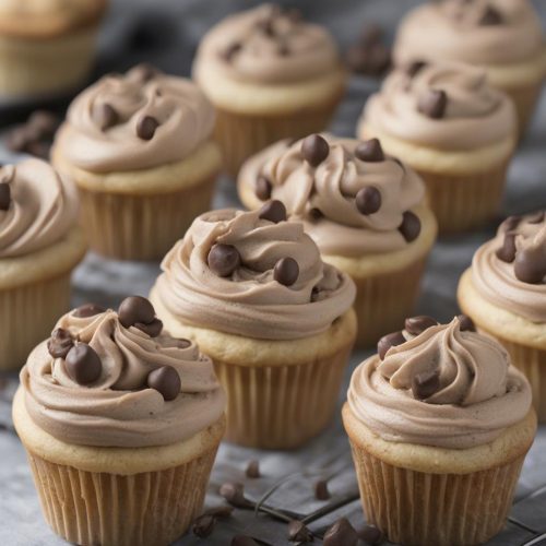 Molten cookie dough cupcakes
