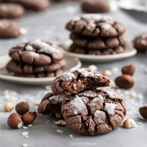 Nutella crinkle cookies