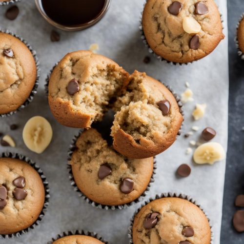 Peanut Butter Banana Muffins