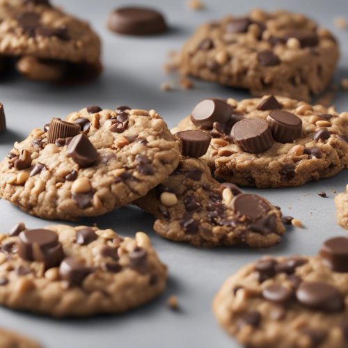 Peanut Butter Cup Surprise Monster Cookies