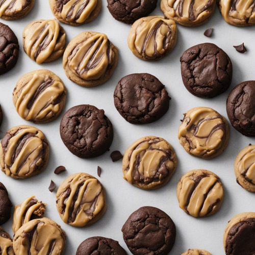 Peanut Butter Filled Brownie Cookies