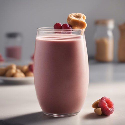 Peanut butter and jelly protein smoothie
