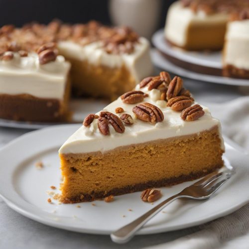 Pumpkin Cake Cheesecake