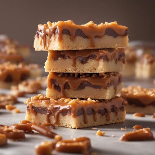 Salted Caramel Pretzel Crunch Bars