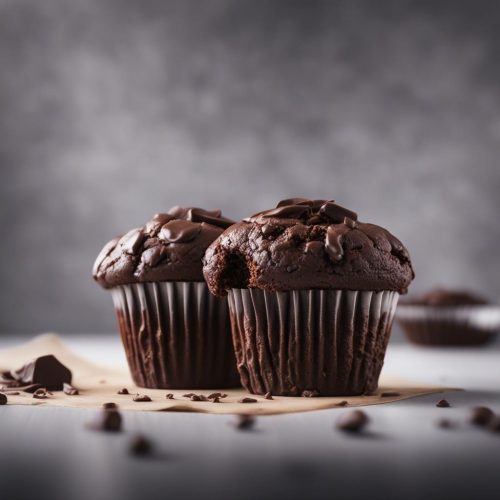 Skinny Double Chocolate Chip Muffins