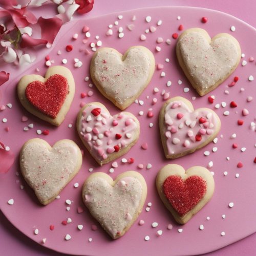 Sparkle Sweetheart Cookies