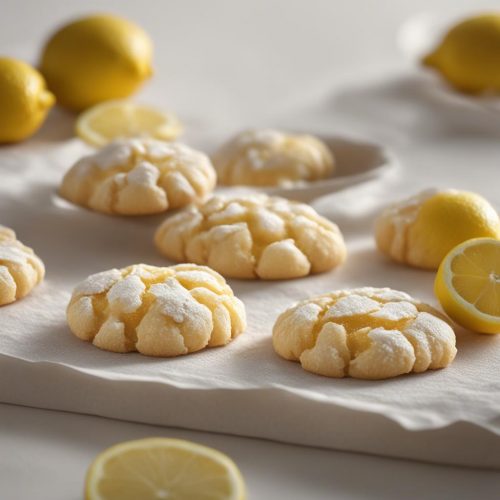Very Lemon Crinkle Cookies
